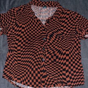 Trippy Abstract button up shirt